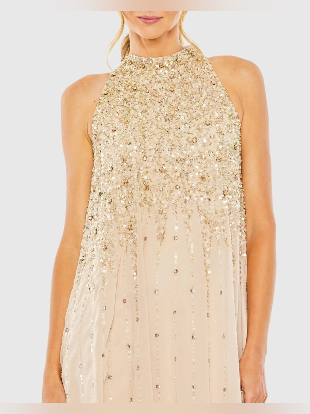 NWT Mac Duggal $458 Trapeze Dress - Picture 3 of 8